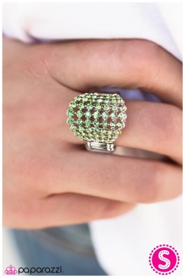 Mamas Gonna Buy You A Diamond Ring - Green - Paparazzi ring