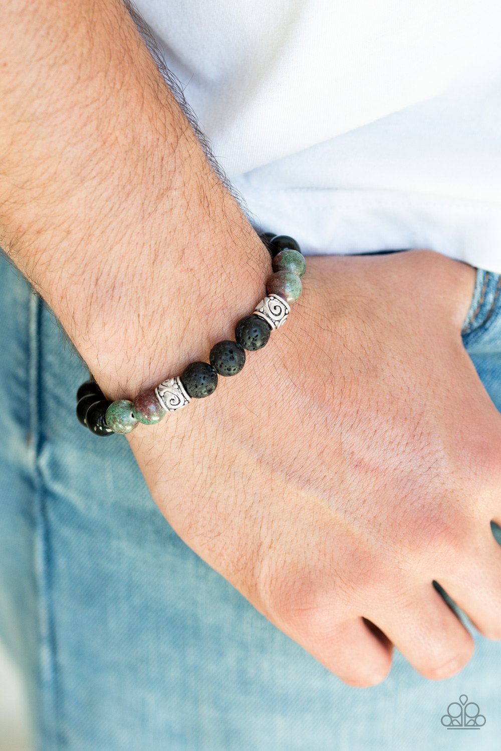 Mantra-multi-Paparazzi mens bracelet