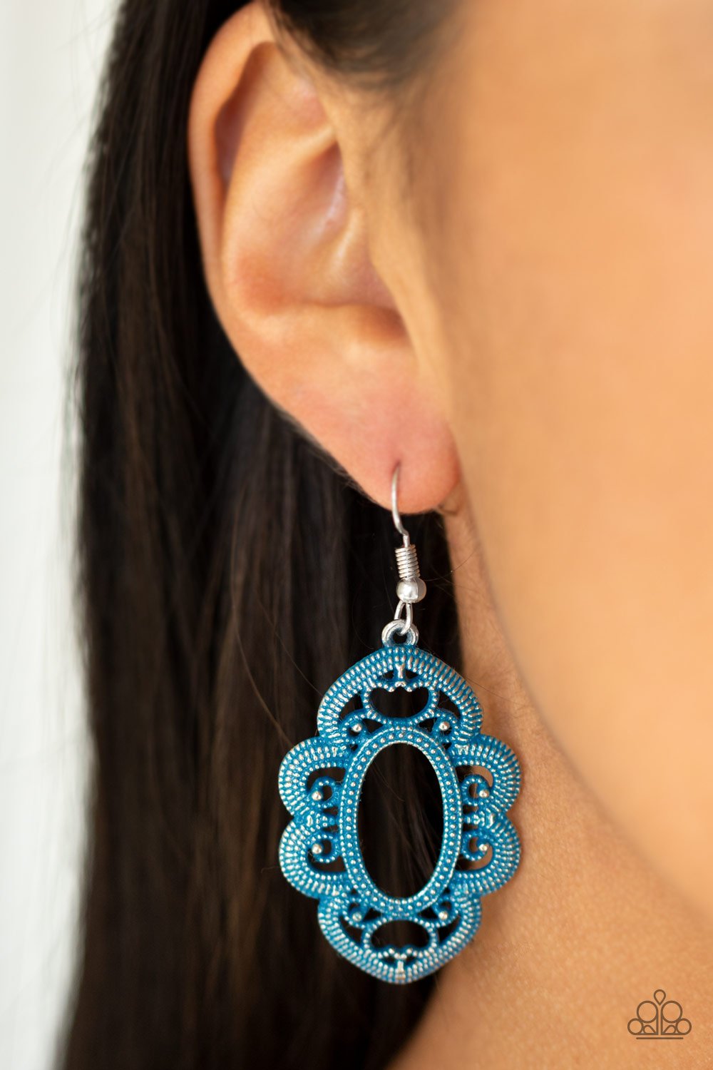 Mantras and Mandalas - blue - Paparazzi earrings