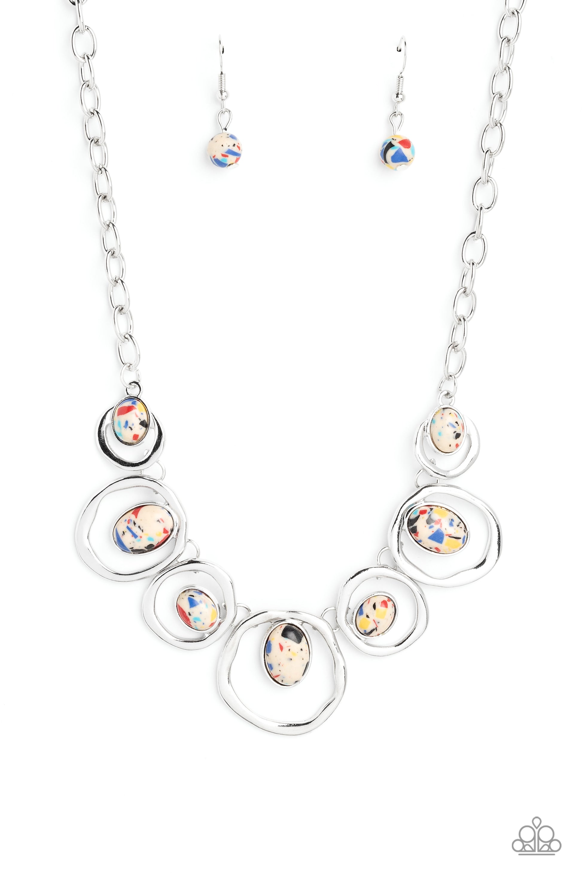 Marble Medley - yellow - Paparazzi necklace