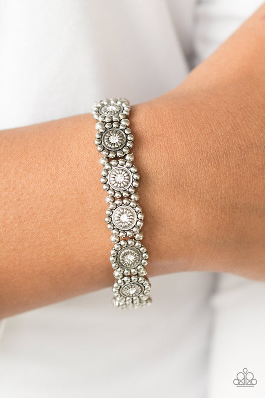 Marigold Mine - white - Paparazzi bracelet