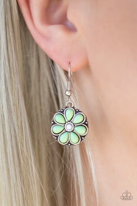 Marigold Rush - green - Paparazzi earrings