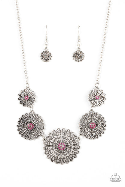Marigold Meadows - pink - Paparazzi necklace