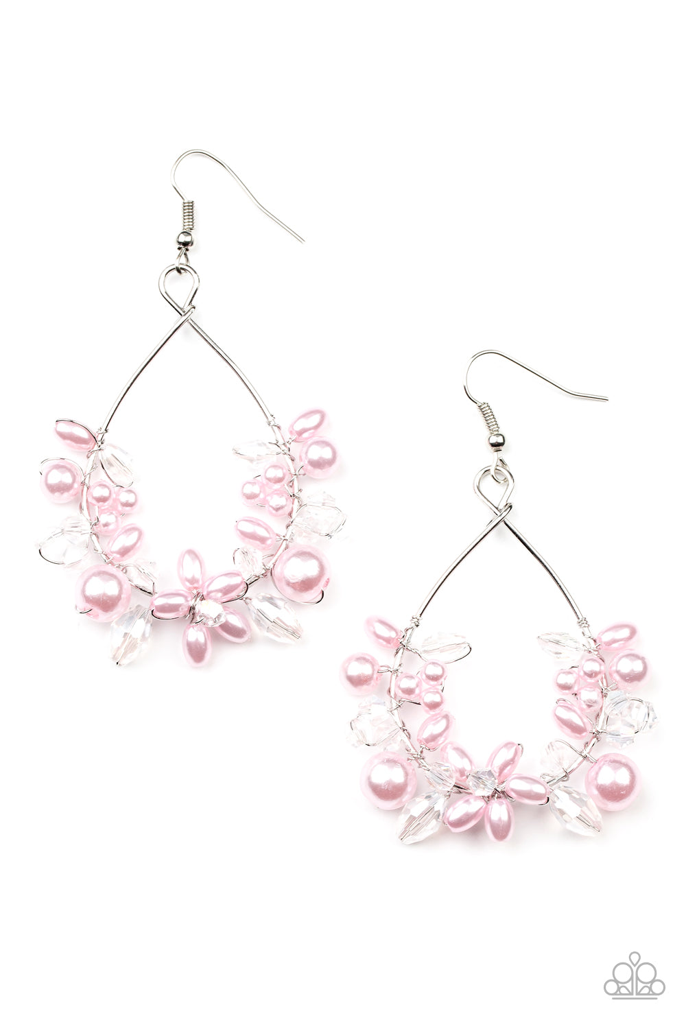 Marina Banquet - pink - Paparazzi earrings