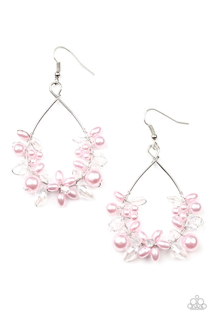 Marina Banquet - pink - Paparazzi earrings