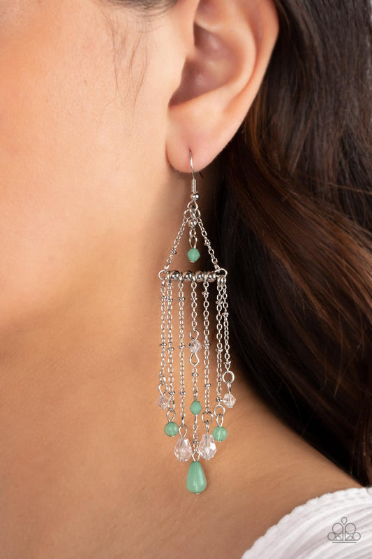 Marina Breeze - green - Paparazzi earrings