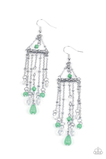 Marina Breeze - green - Paparazzi earrings