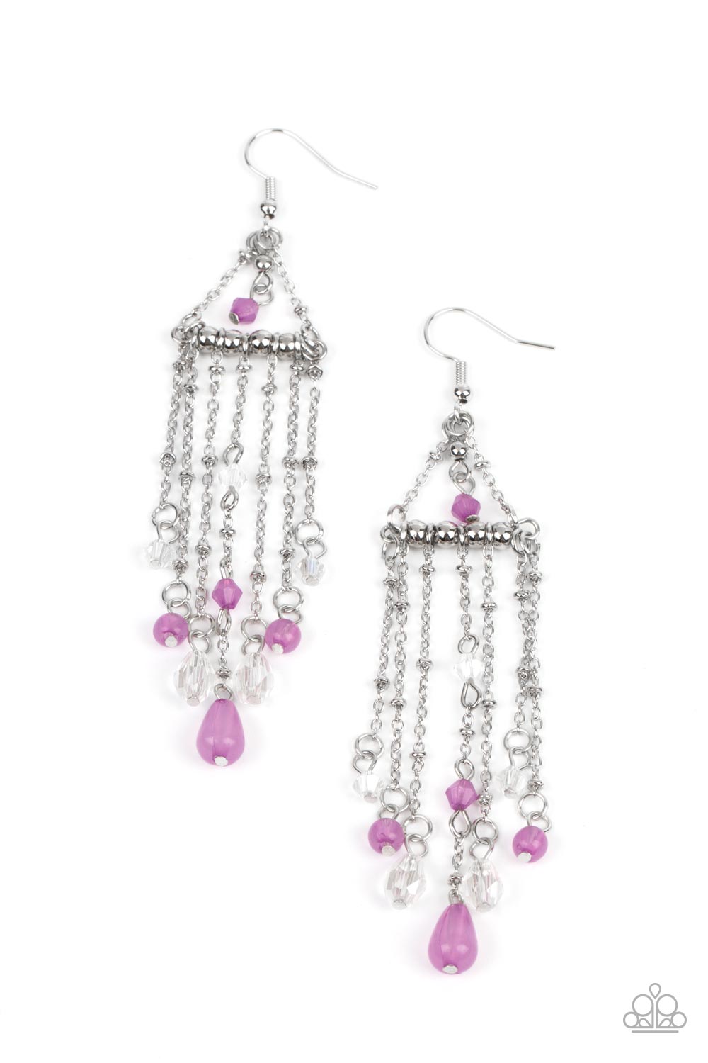 Marina Breeze - purple - Paparazzi earrings