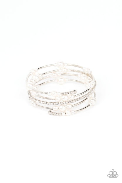Marina Masterpiece - white - Paparazzi bracelet