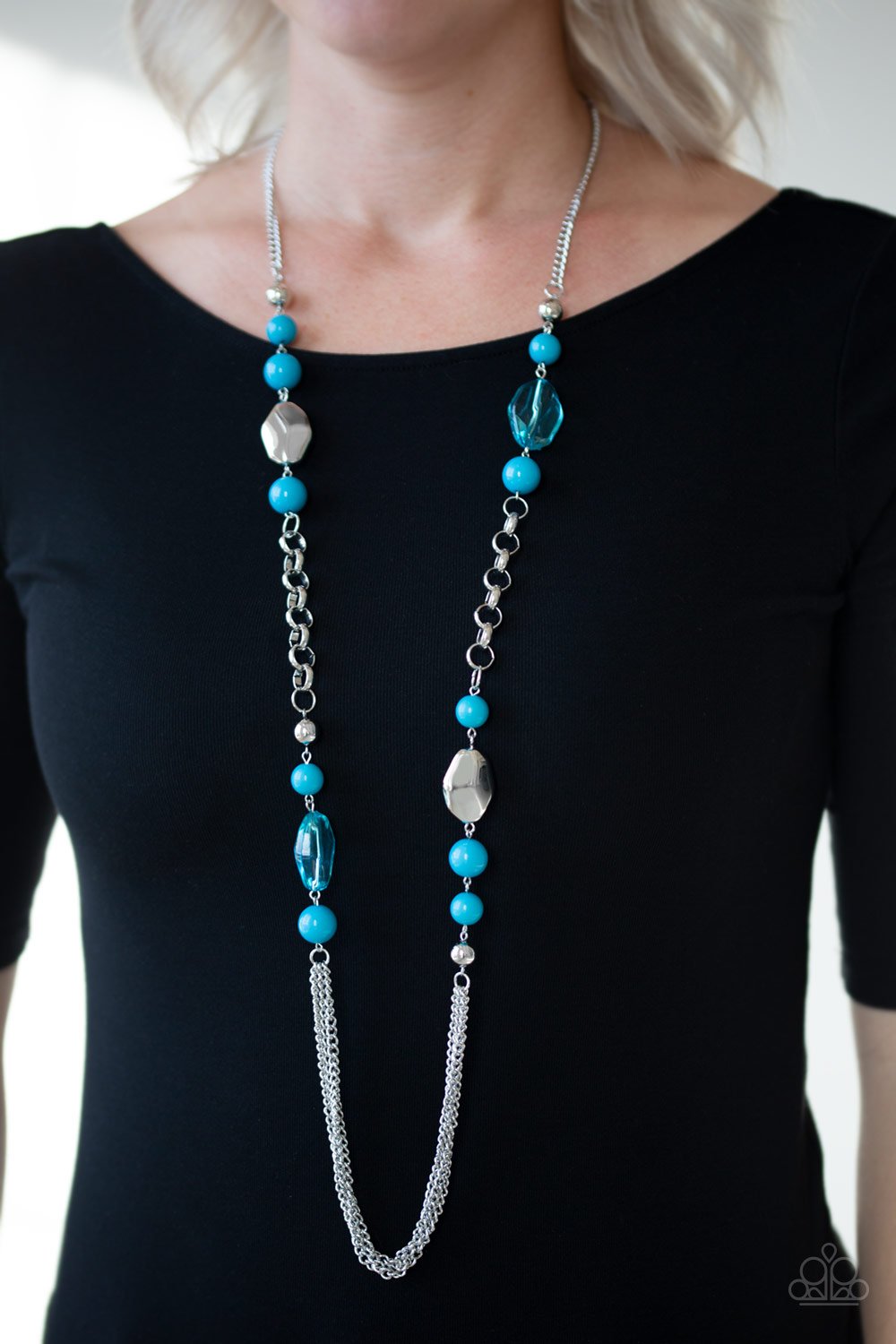 Marina Majesty-blue-Paparazzi necklace
