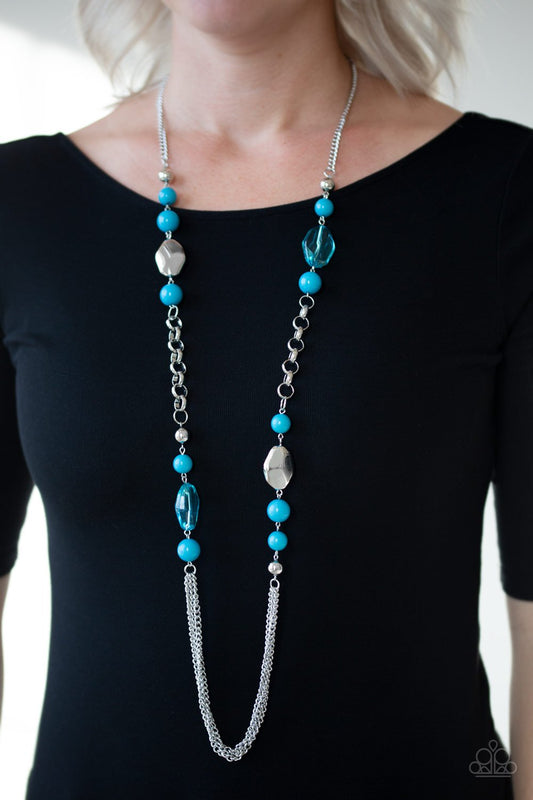 Marina Majesty-blue-Paparazzi necklace