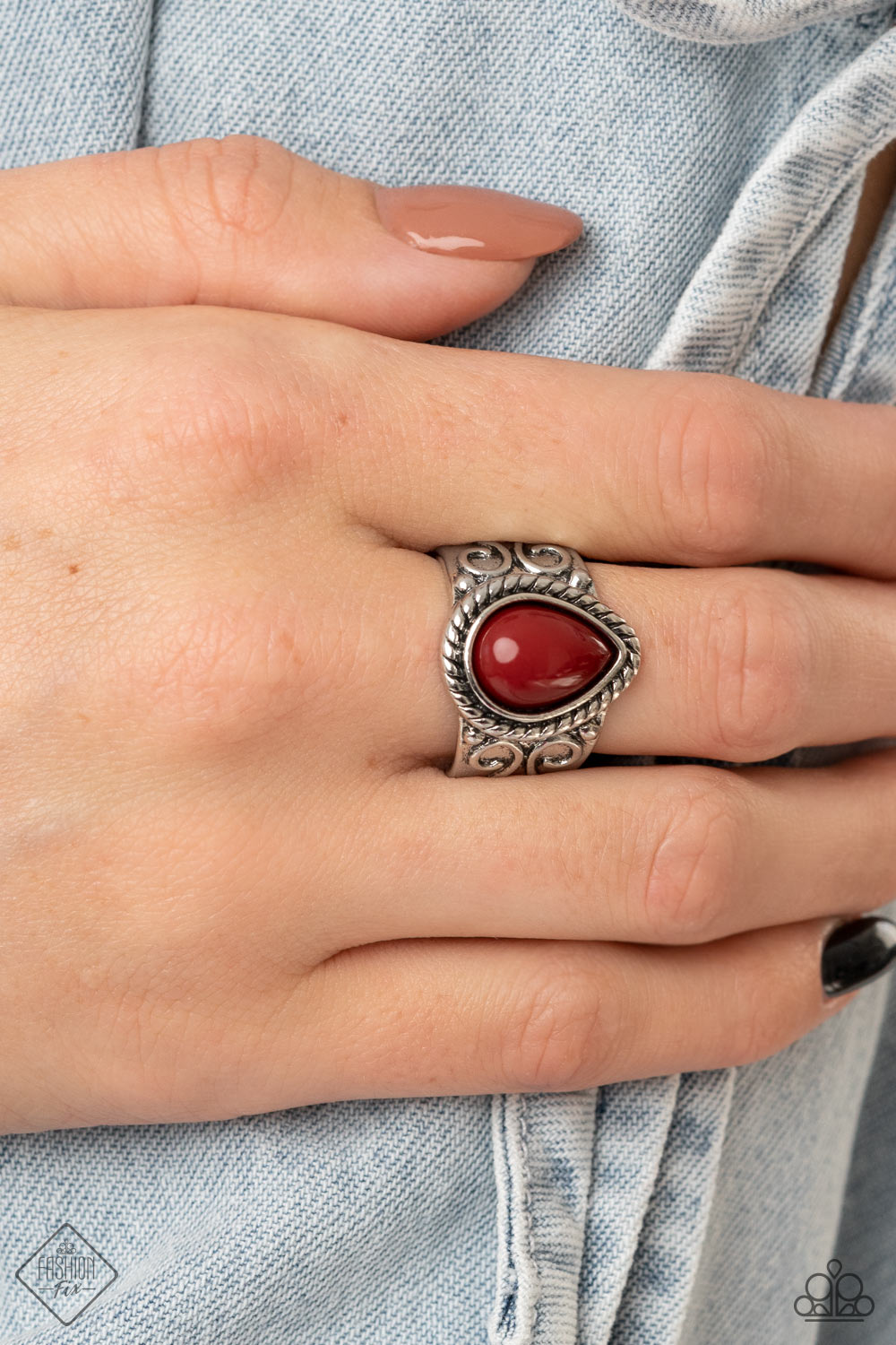 Maritime Mirage - red - Paparazzi ring