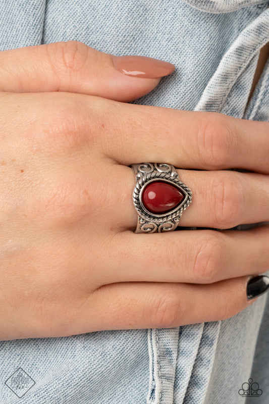 Maritime Mirage - red - Paparazzi ring