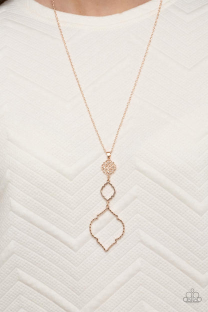 Marrakesh Mystery - rose gold - Paparazzi necklace