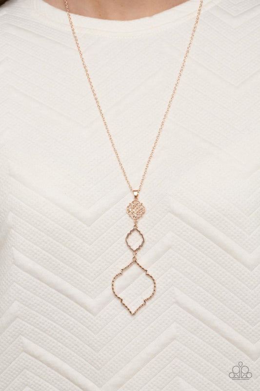 Marrakesh Mystery - rose gold - Paparazzi necklace
