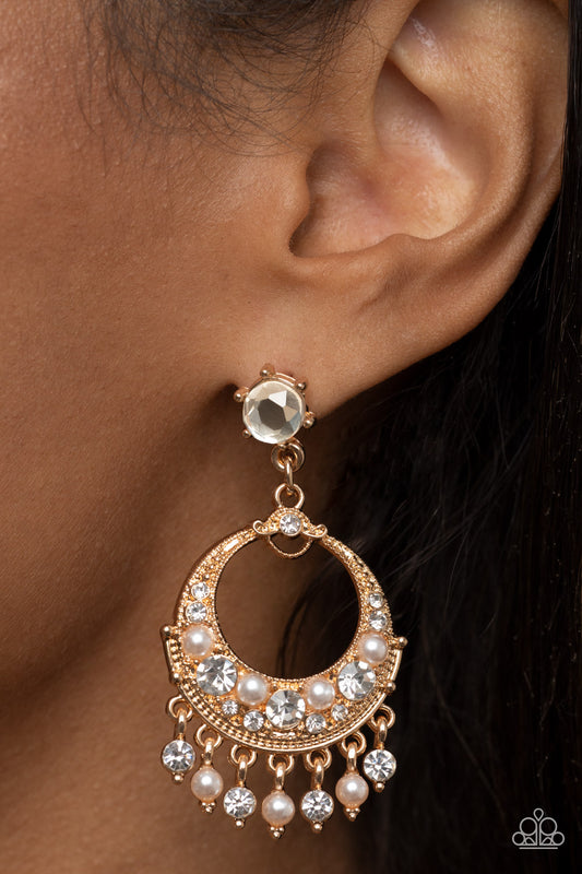 Marrakesh Request - gold - Paparazzi earrings