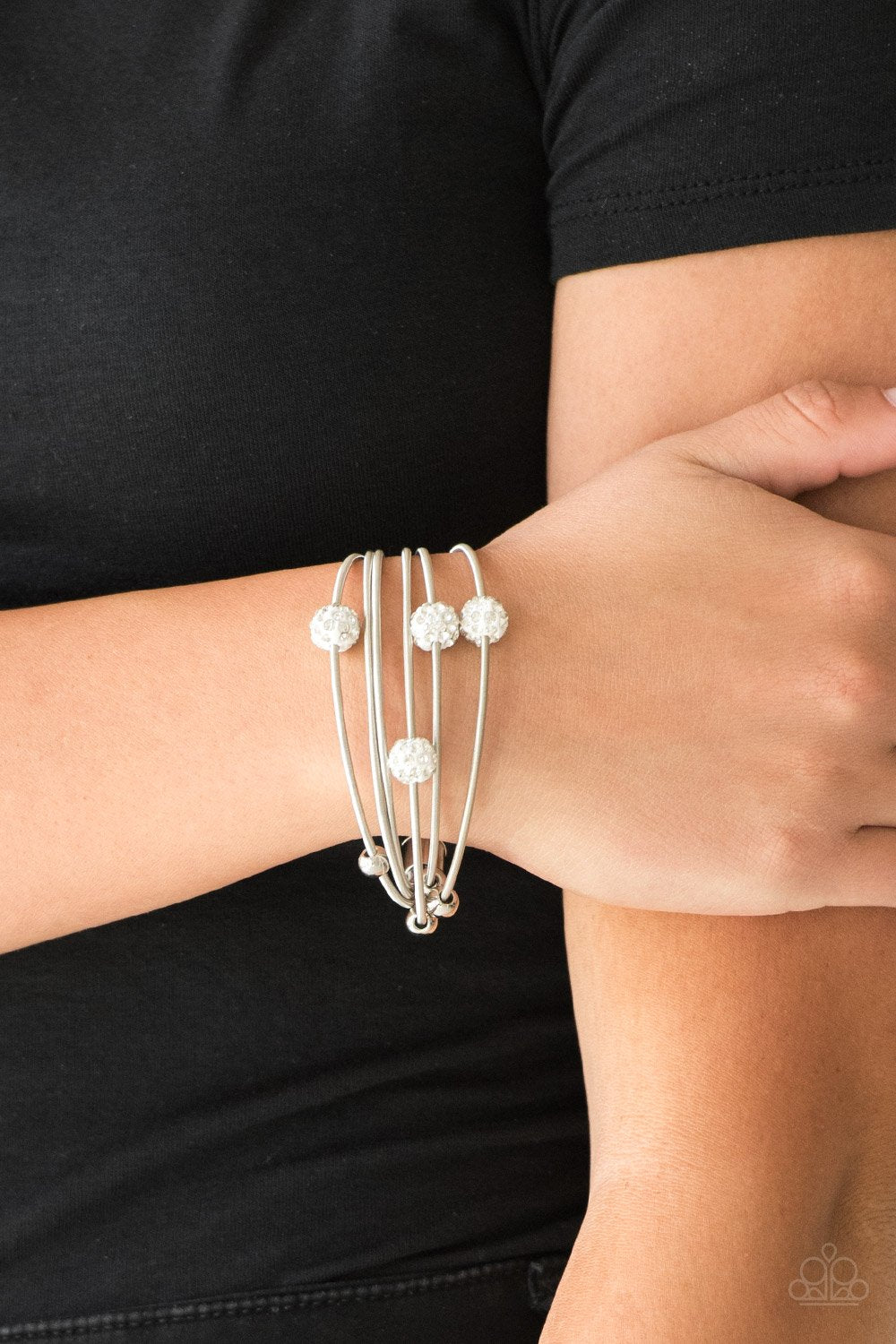 Marvelously Magnetic-white-Paparazzi bracelet