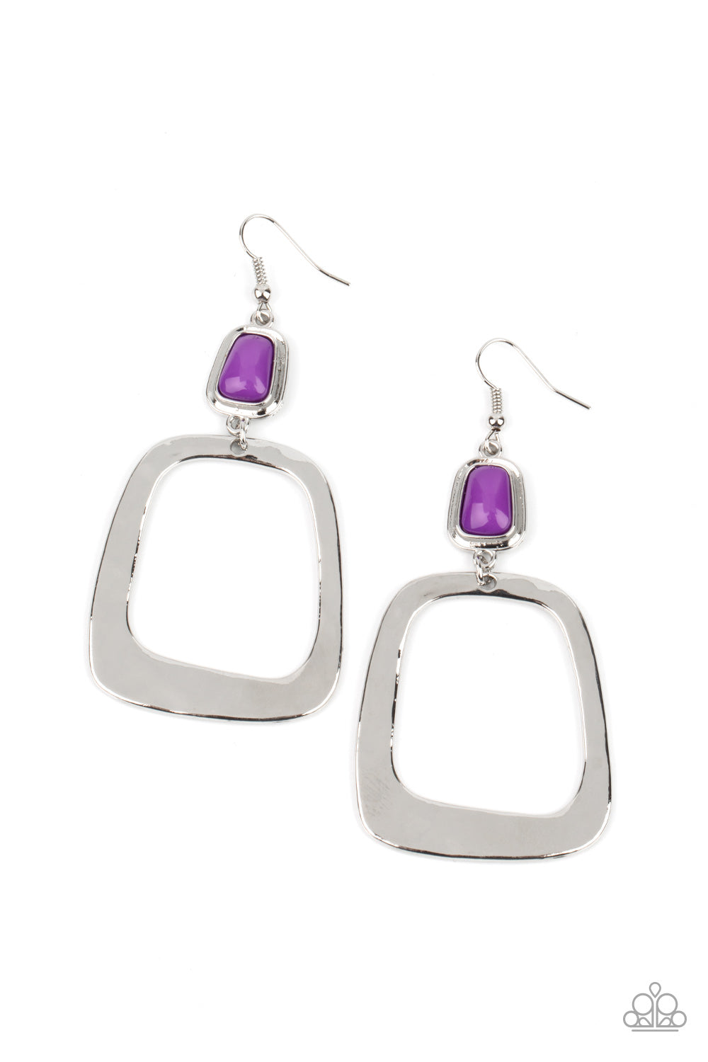 Material Girl Mod - purple - Paparazzi earrings