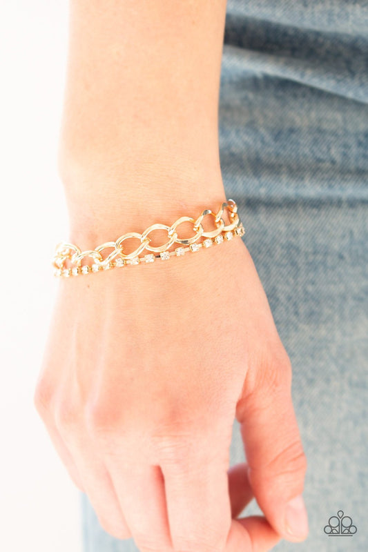 Material Girl - gold - Paparazzi bracelet