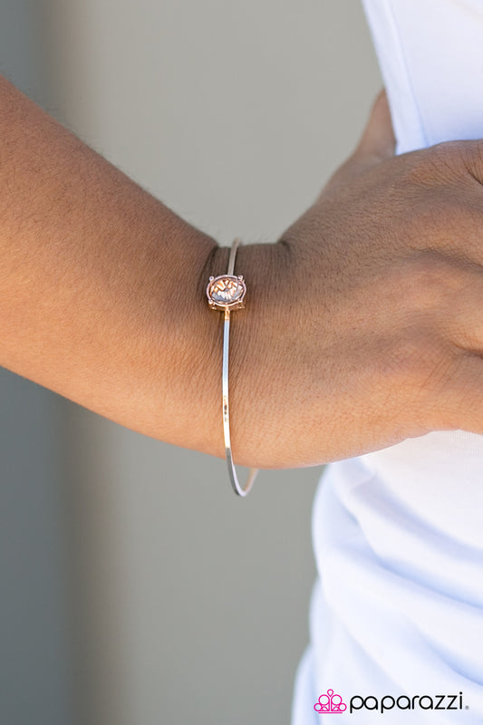 May Your Days Be Sparkly - Rose Gold - Paparazzi bracelet