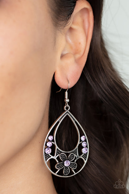 Meadow Marvel - purple - Paparazzi earrings