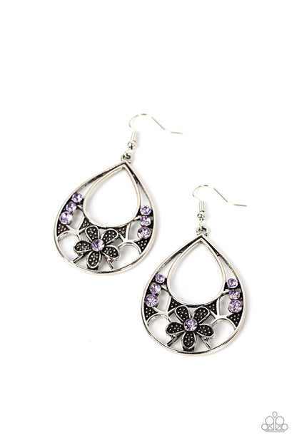 Meadow Marvel - purple - Paparazzi earrings