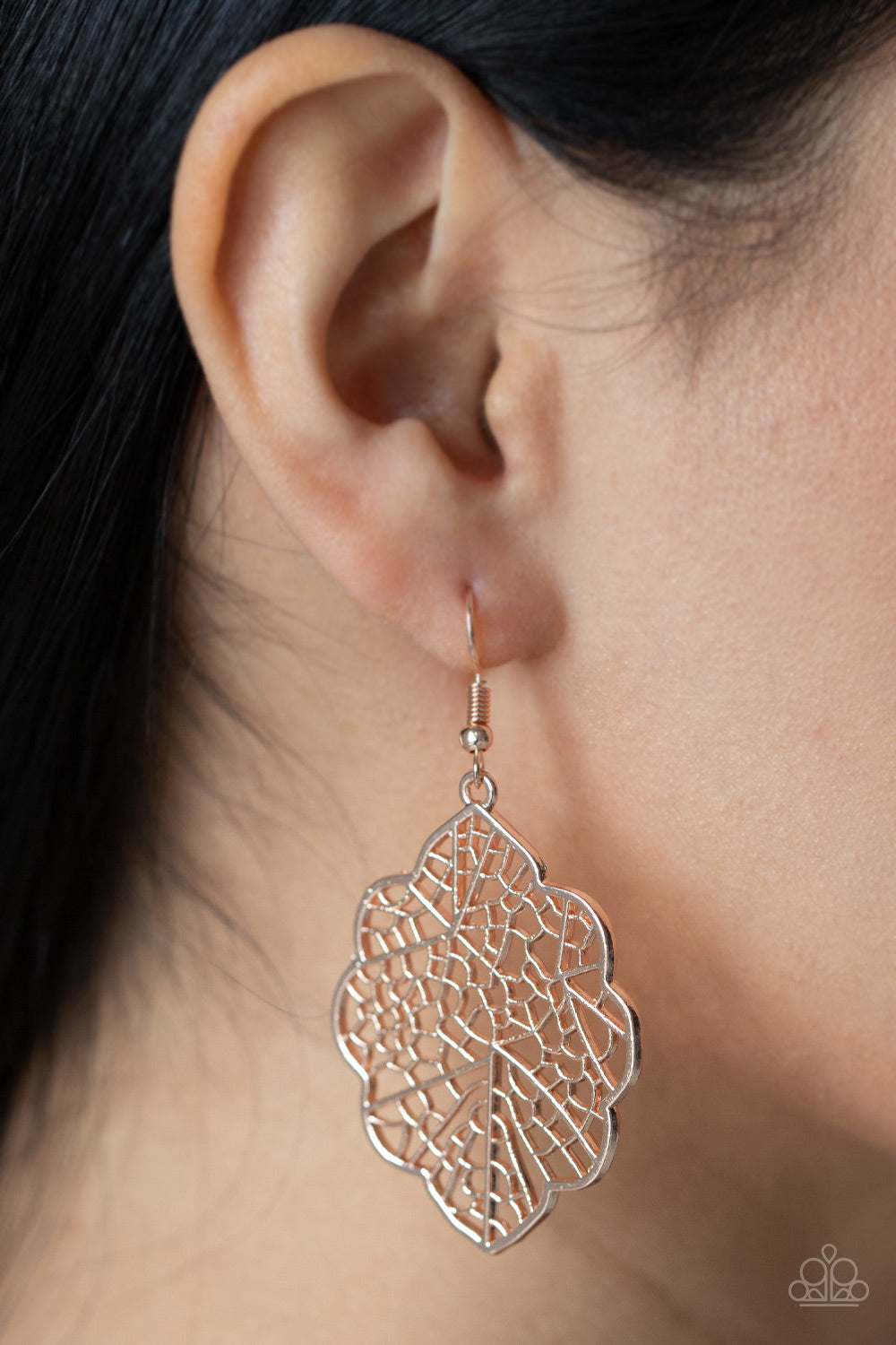 Meadow Mosaic - rose gold - Paparazzi earrings