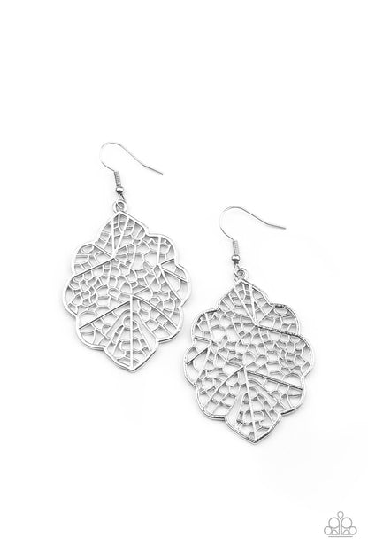 Meadow Mosaic - silver - Paparazzi earrings