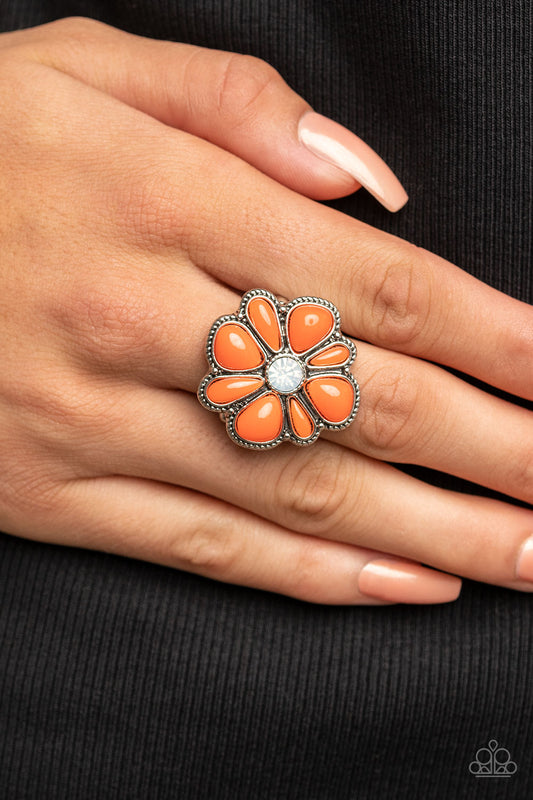 Meadow Mystique - orange - Paparazzi ring