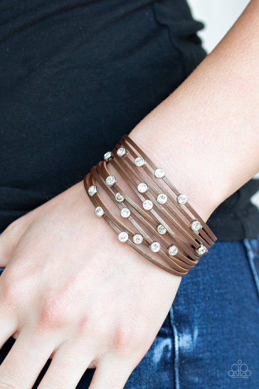 Meant to BEAM-brown-Paparazzi bracelet