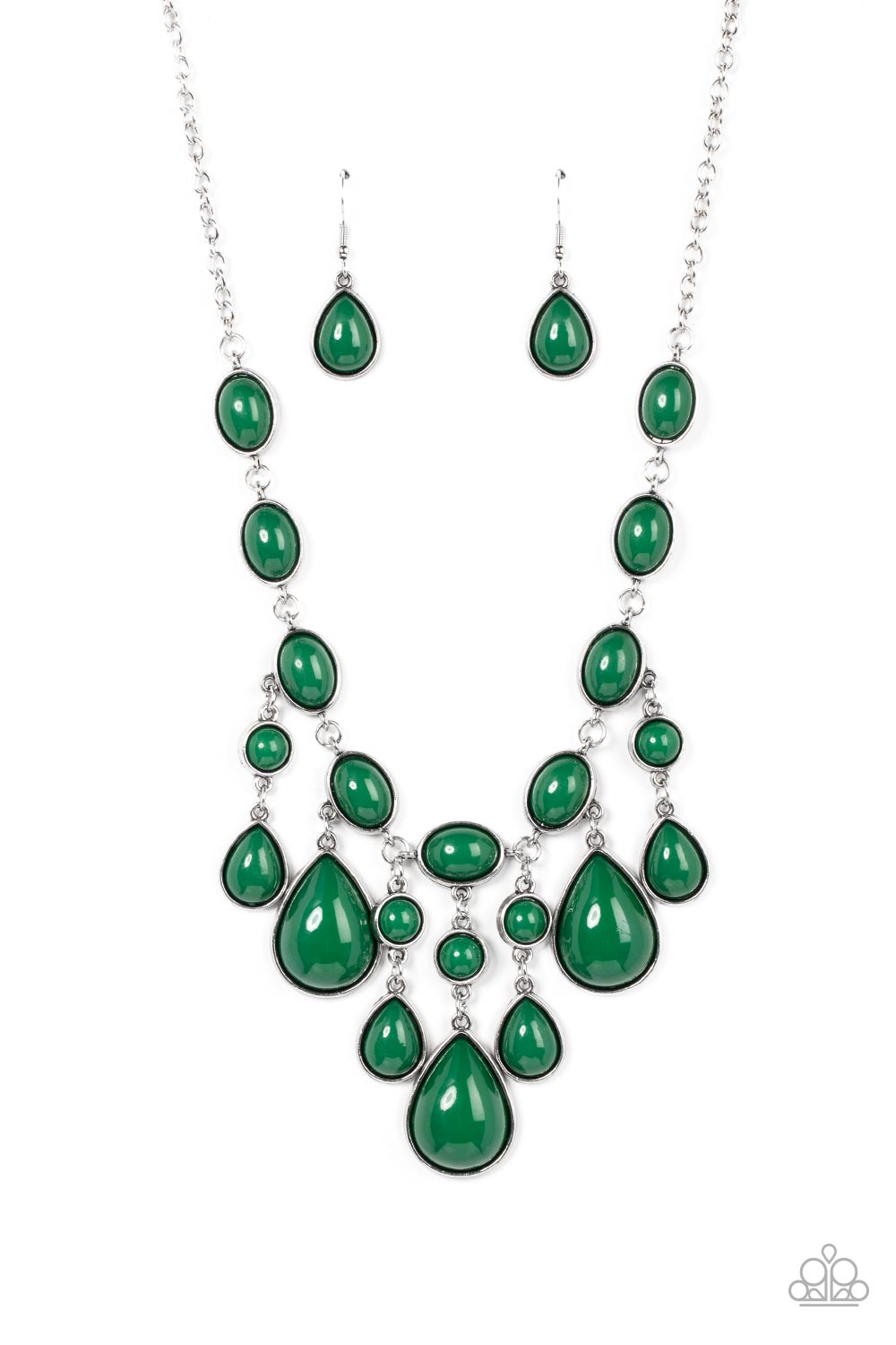 Mediterranean Mystery - green - Paparazzi necklace