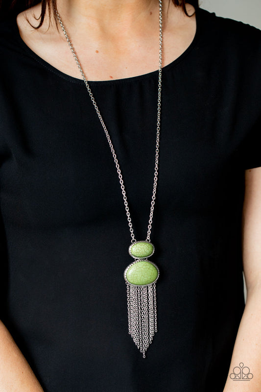 Meet Me At Sunset - green - Paparazzi necklace