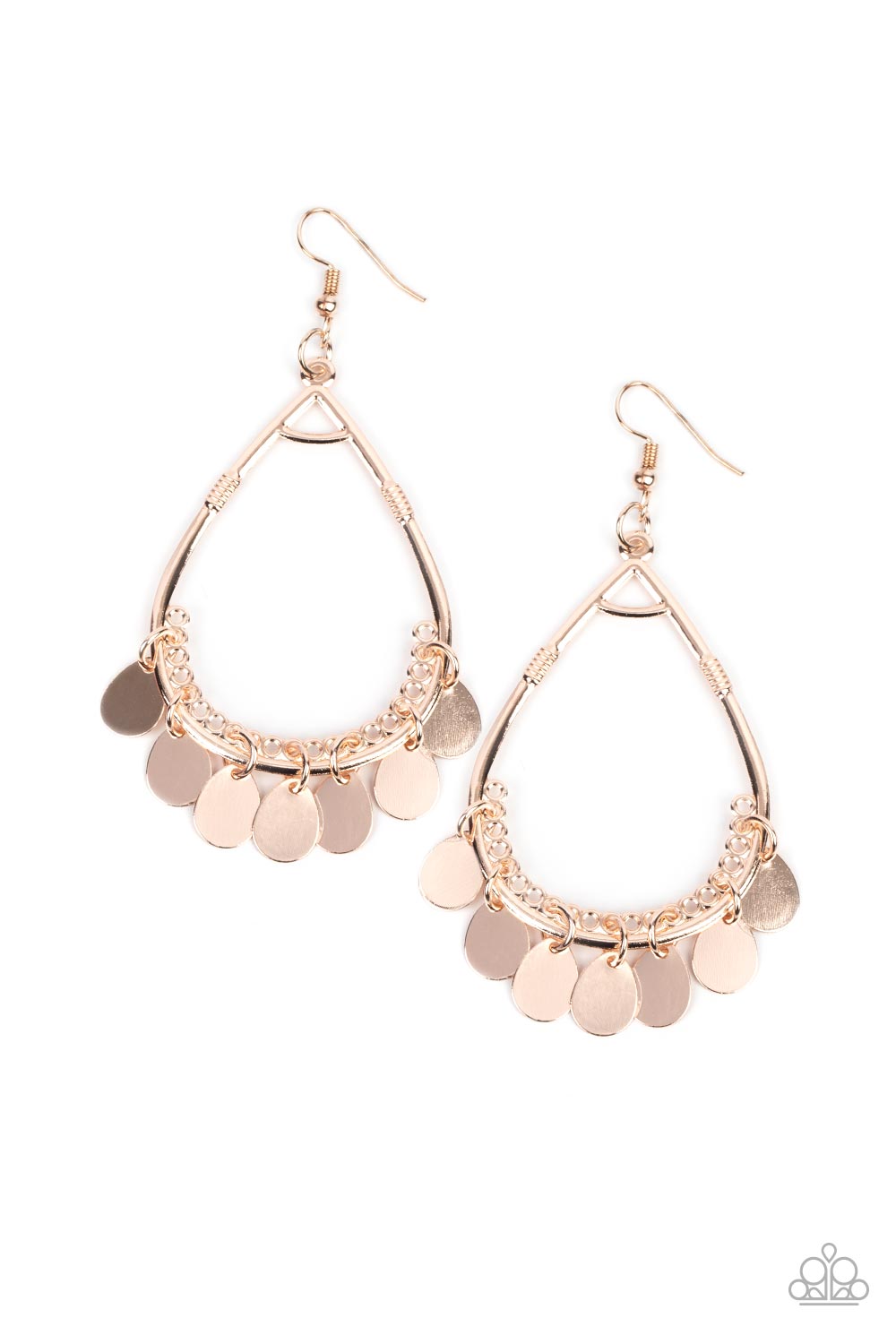 Meet Your Music Maker - rose gold - Paparazzi earrings