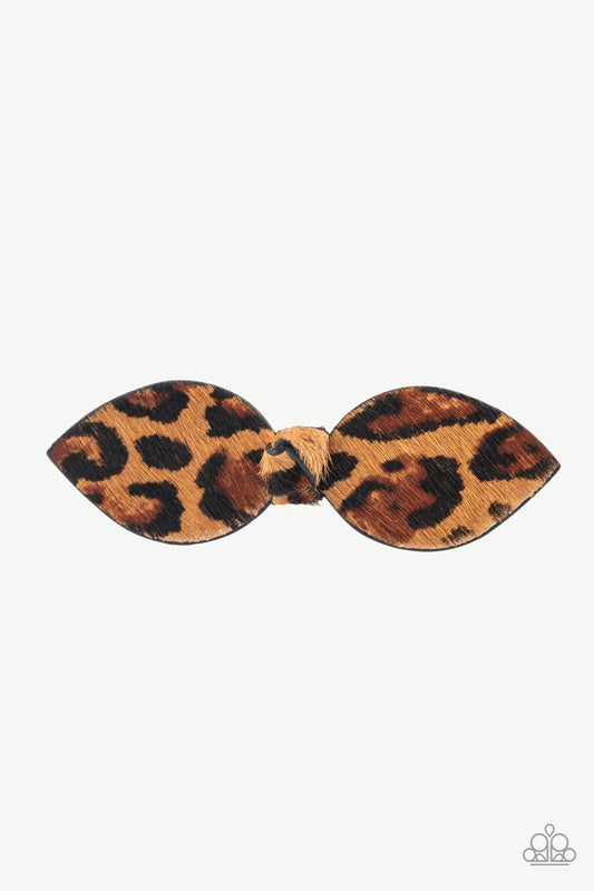 Meet and GRR-eet-brown-Paparazzi hair clip