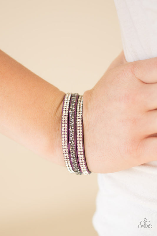 Mega Glam - purple - Paparazzi bracelet