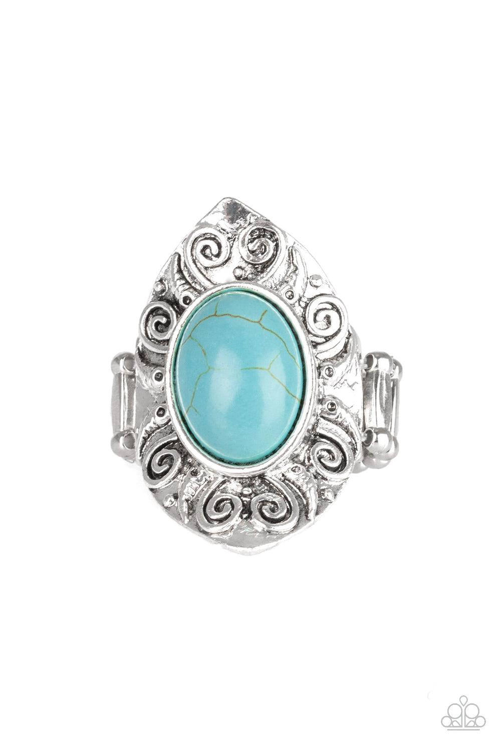 Mega Mother Nature - blue - Paparazzi ring