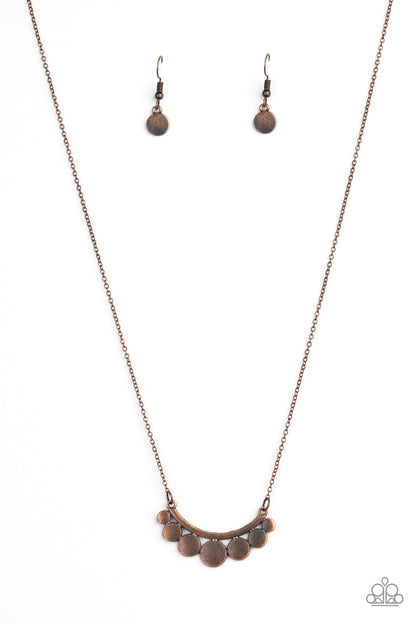 Melodic Metallics - copper - Paparazzi necklace