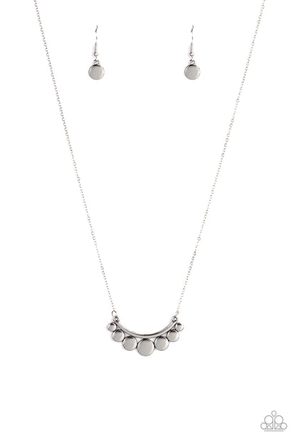 Melodic Metallics - silver - Paparazzi necklace