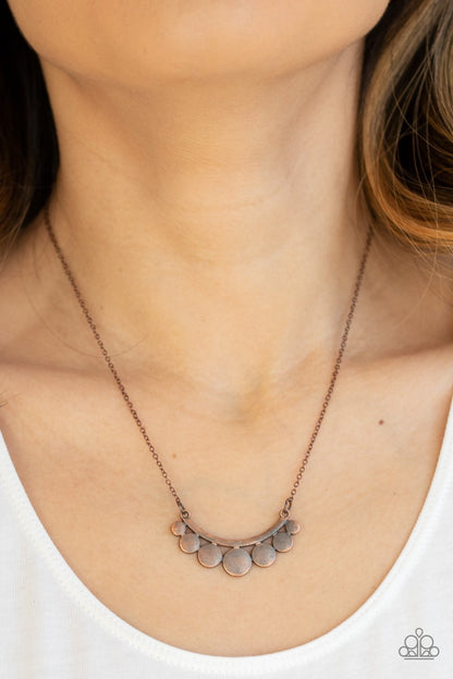 Melodic Metallics-copper-Paparazzi necklace