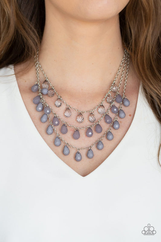 Melting Ice Caps - silver - Paparazzi necklace