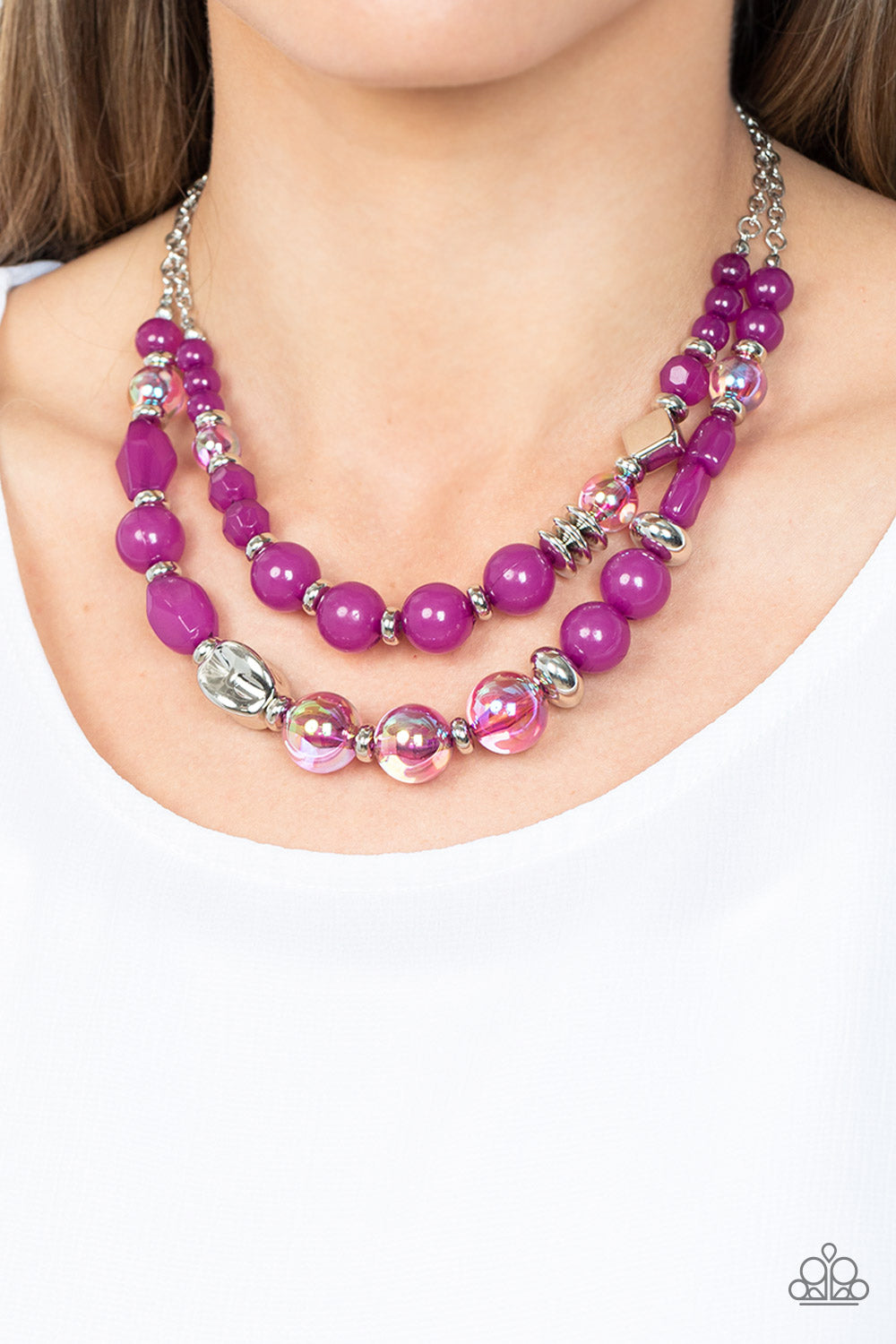 Mere Magic Purple Paparazzi Necklace Jewelryblingthing