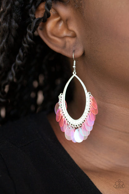 Mermaid Magic - pink - Paparazzi earrings
