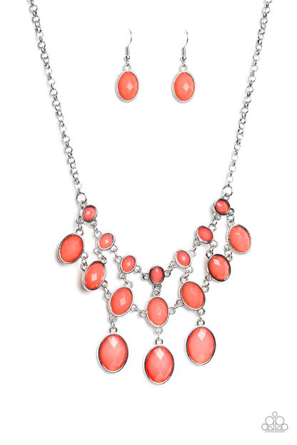 Mermaid Marmalade - orange - Paparazzi necklace