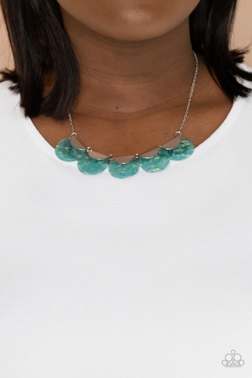 Mermaid Oasis - blue - Paparazzi necklace