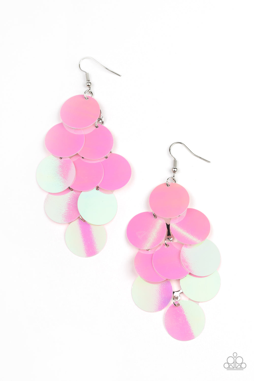 Mermaid Shimmer - pink - Paparazzi earrings