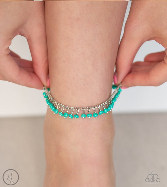 Mermaid Mix-blue-Paparazzi anklet
