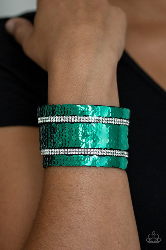 Mermaid Service-green-Paparazzi bracelet