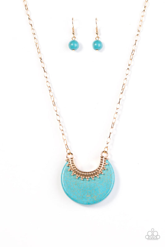 Mesa Moon - Gold - Paparazzi necklace