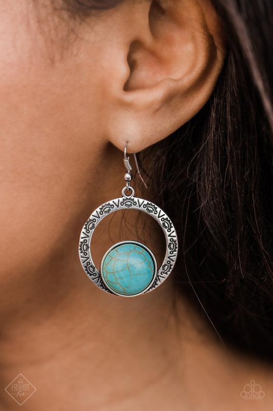 Mesa Mood - blue - Paparazzi earrings