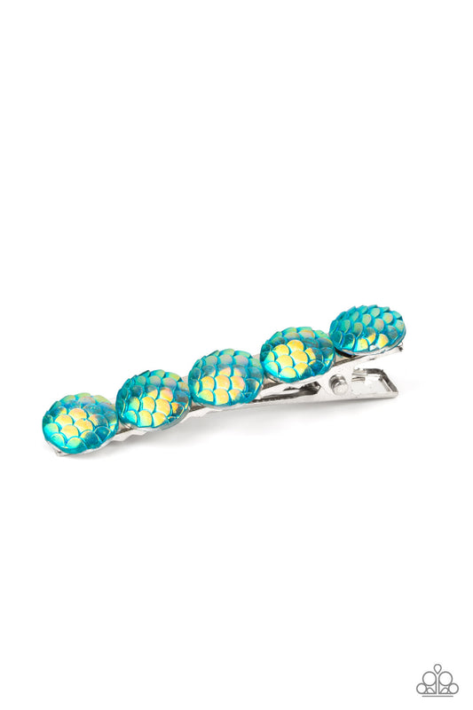 Mesmerizingly Mermaid - blue - Paparazzi hair clip